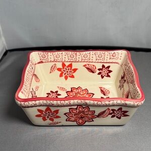 Temp-rations‎ by Tara Floral Ceramic Baking Dish